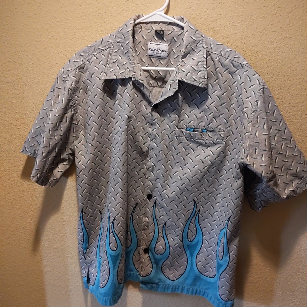 David Carey originals XL Diamond plate shirt